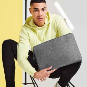 BagBase Essential 15" Laptop Case | Grey Marl