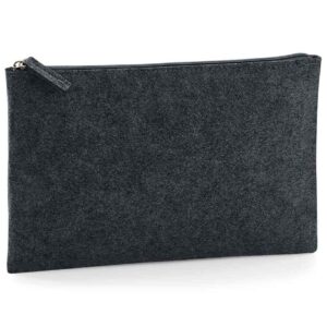 BagBase Felt Accessory Pouch | Charcoal Melange