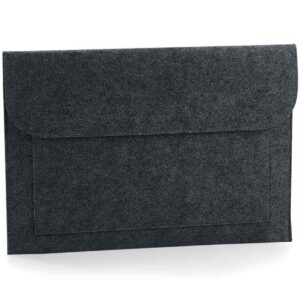 BagBase Felt Laptop/Document Slip | Charcoal Melange