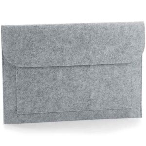 BagBase Felt Laptop/Document Slip | Grey Melange