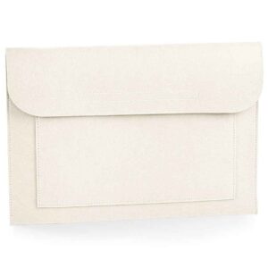 BagBase Felt Laptop/Document Slip | Soft White