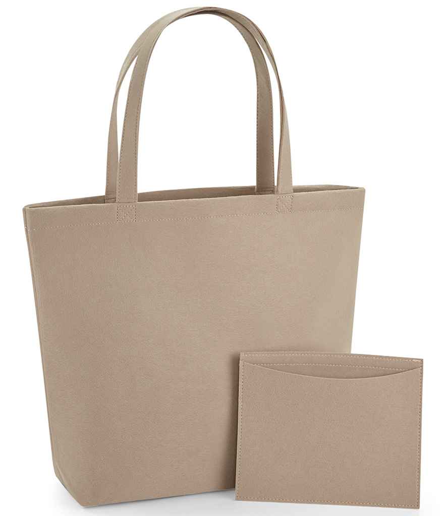 BagBase Felt Shopper | Sand