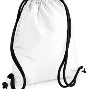 BagBase Icon Gymsac | White/Black