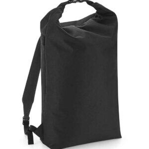 BagBase Icon Roll-Top Backpack | Black