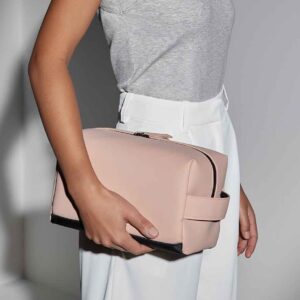 BagBase Matte PU Toiletry/Accessory Case | Nude Pink
