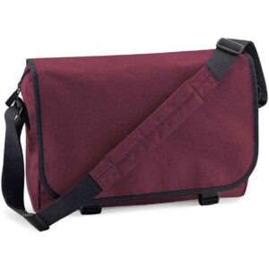 BagBase Messenger Bag | Burgundy