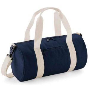 BagBase Mini Barrel Bag | French Navy/Off White