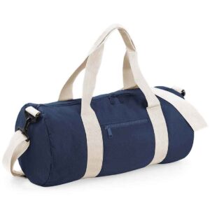 BagBase Original Barrel Bag | French Navy/Off White