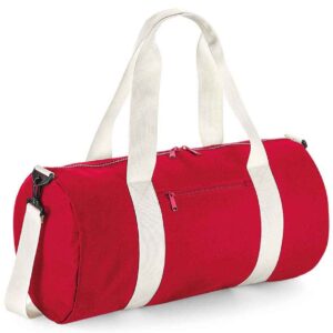 BagBase Original Barrel Bag XL | Classic Red/Off White