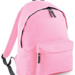 BagBase Original Fashion Backpack | Classic Pink/Graphite Grey