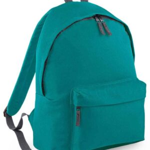 BagBase Original Fashion Backpack | Emerald/Graphite Grey
