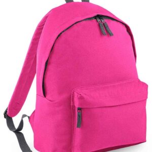 BagBase Original Fashion Backpack | Fuchsia/Graphite Grey