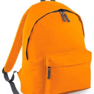 BagBase Original Fashion Backpack | Orange/Graphite Grey