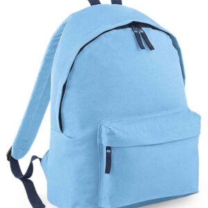 BagBase Original Fashion Backpack | Sky Blue/French Navy