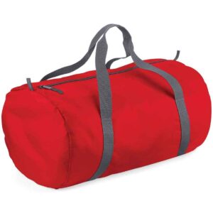 BagBase Packaway Barrel Bag | Classic Red