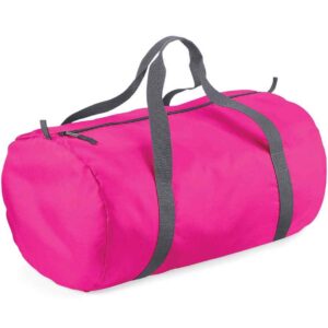 BagBase Packaway Barrel Bag | Fuchsia