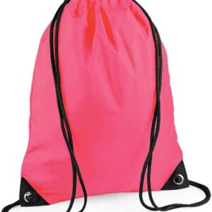 BagBase Premium Gymsac | Fluorescent Pink