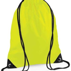 BagBase Premium Gymsac | Fluorescent Yellow