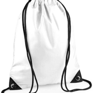 BagBase Premium Gymsac | White