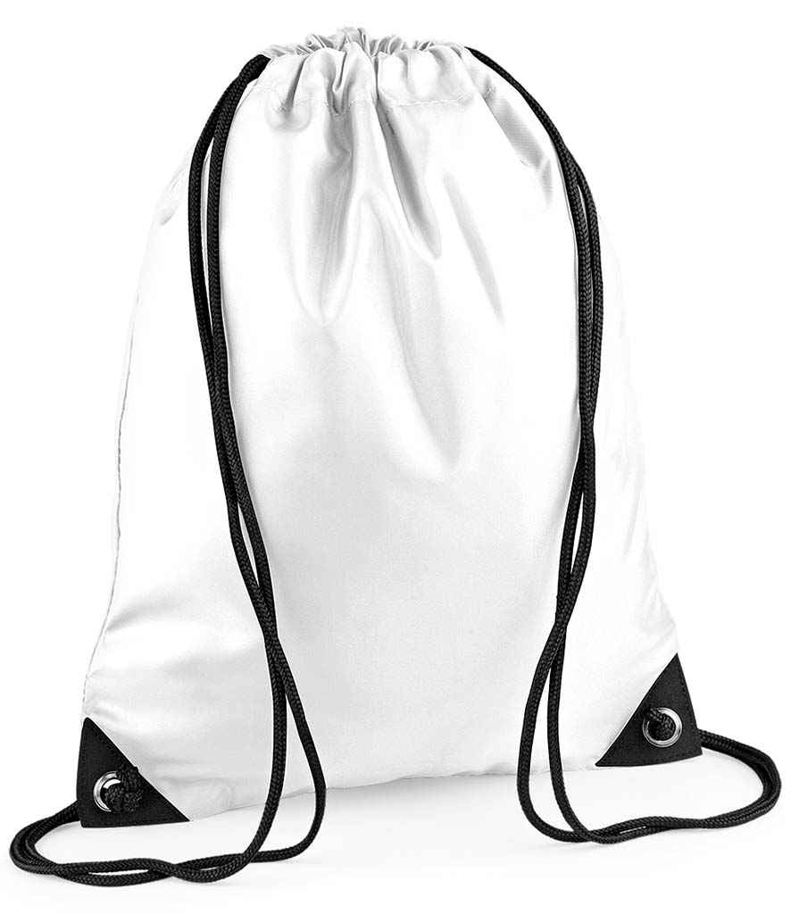 BagBase Premium Gymsac | White