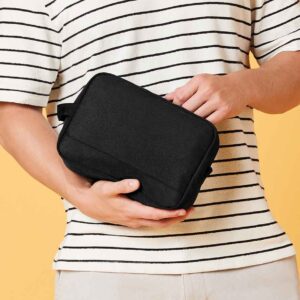 BagBase Recycled Essentials Wash Bag | Black