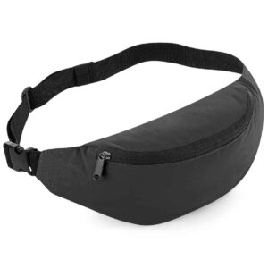 BagBase Reflective Belt Bag | Black Reflective