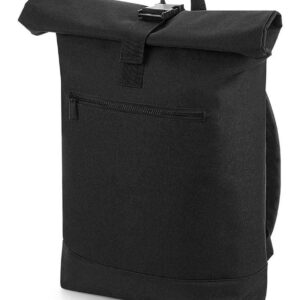BagBase Roll-Top Backpack | Black