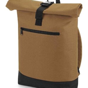 BagBase Roll-Top Backpack | Caramel