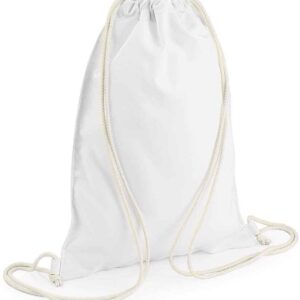 BagBase Sublimation Gymsac | White