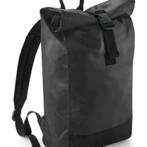 BagBase Tarp Roll-Top Backpack | Black