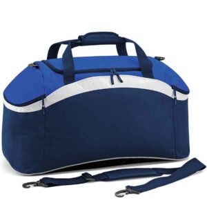 BagBase Teamwear Holdall | French Navy/Bright Royal/White
