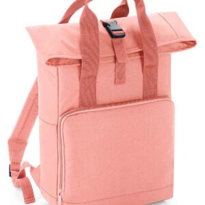 BagBase Twin Handle Roll-Top Backpack | Blush Pink