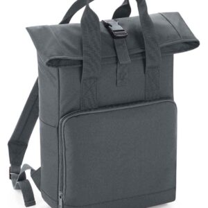 BagBase Twin Handle Roll-Top Backpack | Graphite Grey