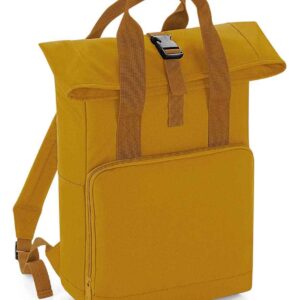 BagBase Twin Handle Roll-Top Backpack | Mustard
