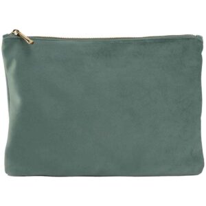 BagBase Velvet Accessory Pouch | Jade