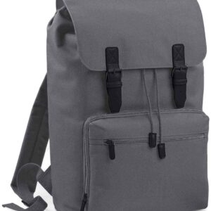 BagBase Vintage Laptop Backpack | Graphite Grey/Black