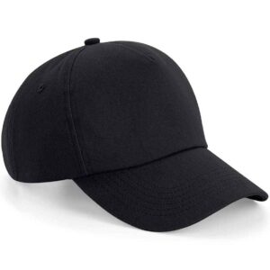 Beechfield Authentic 5 Panel Cap | Black