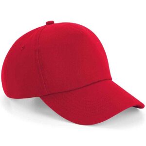 Beechfield Authentic 5 Panel Cap | Classic Red