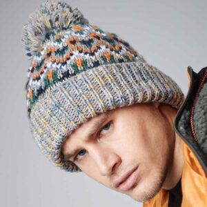 Beechfield Blizzard Bobble Beanie | Forager Fusion