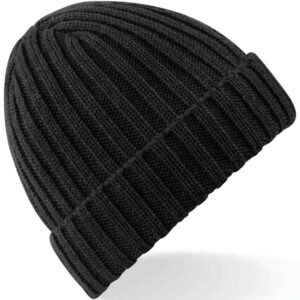 Beechfield Chunky Ribbed Beanie | Black