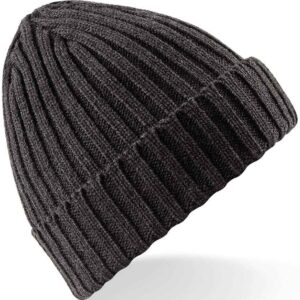 Beechfield Chunky Ribbed Beanie | Charcoal