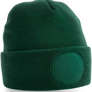 Beechfield Circular Patch Beanie | Bottle Green