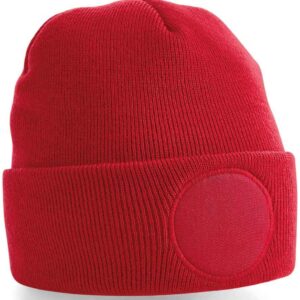 Beechfield Circular Patch Beanie | Classic Red