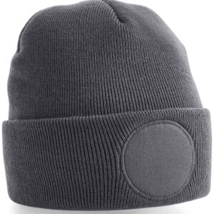 Beechfield Circular Patch Beanie | Graphite Grey