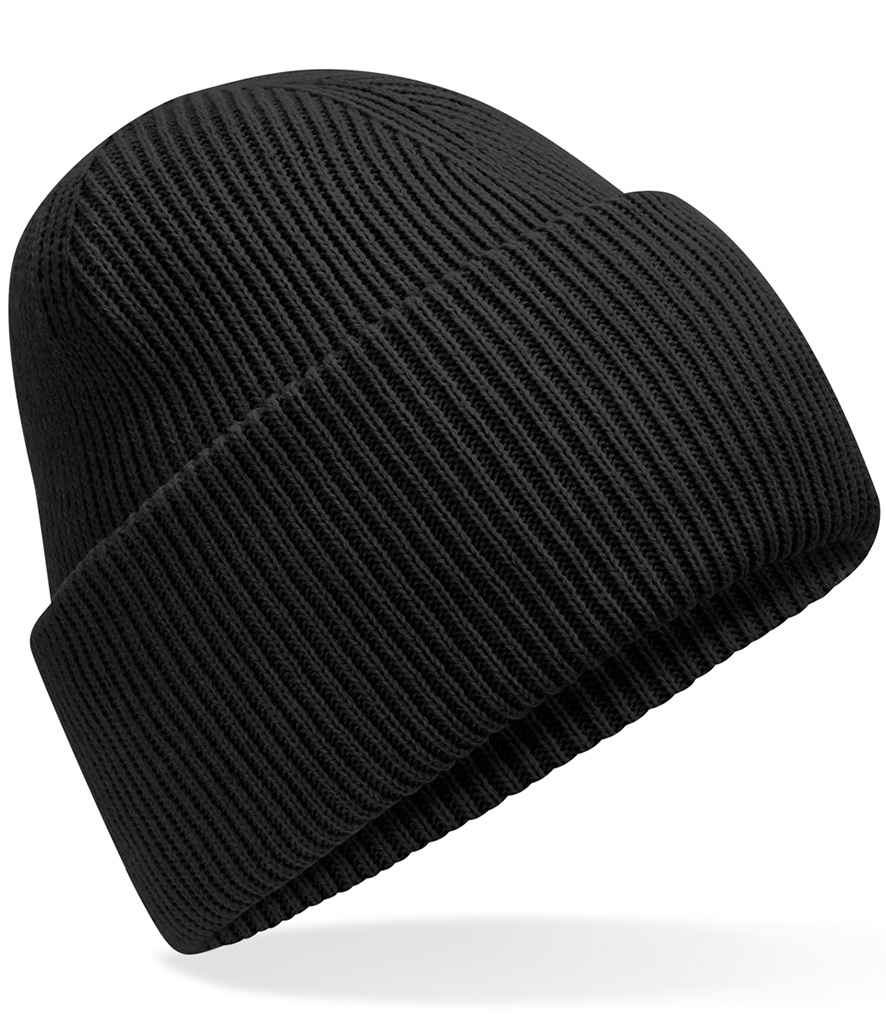 Beechfield Classic Engineered Deep Cuffed Beanie | Black
