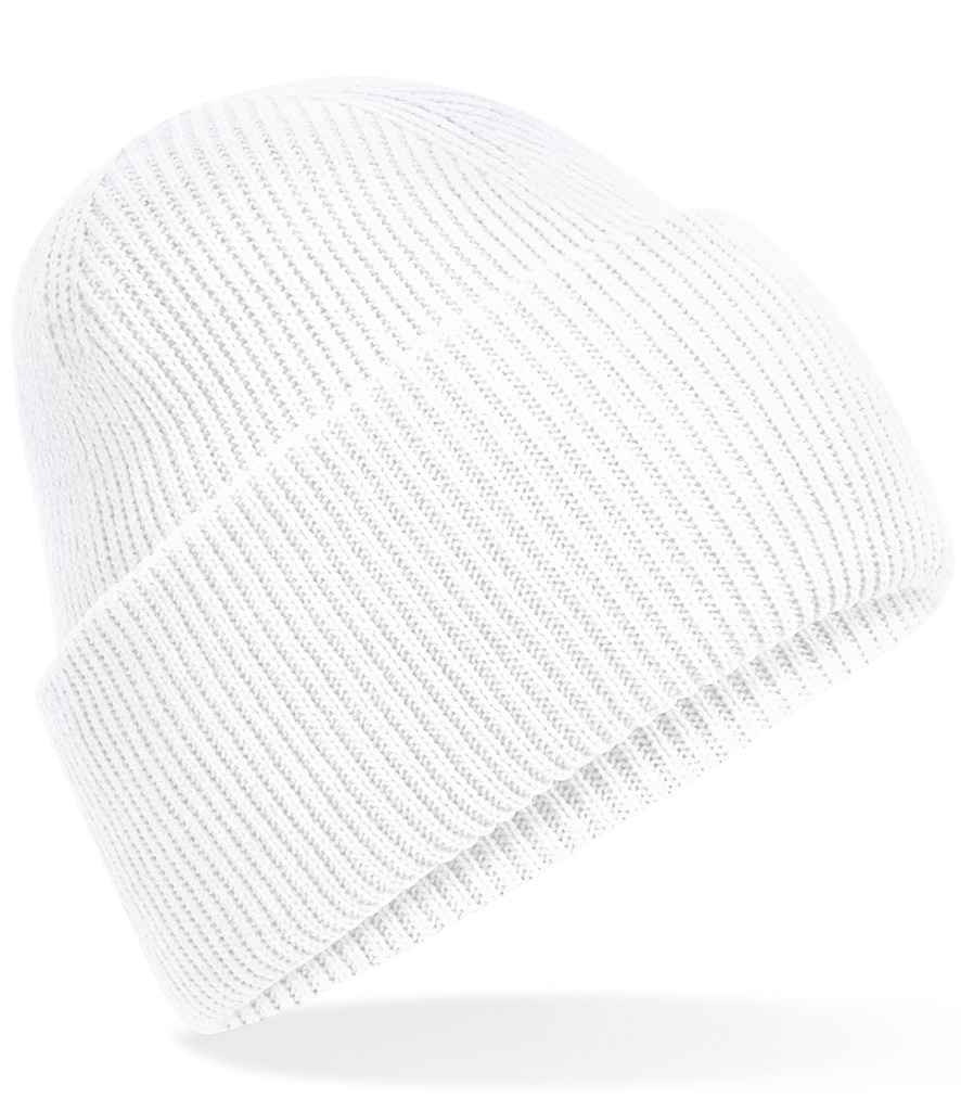 Beechfield Classic Engineered Deep Cuffed Beanie | White