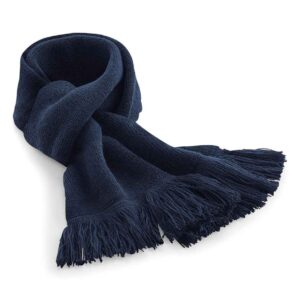 Beechfield Classic Knitted Scarf | French Navy