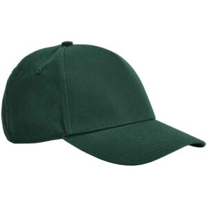 Beechfield EarthAware® Classic Organic Cotton 5 Panel Cap | Bottle Green
