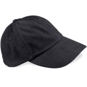 Beechfield Heavy Brushed Low Profile Cap | Black
