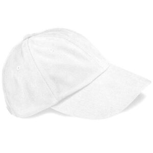 Beechfield Heavy Brushed Low Profile Cap | White